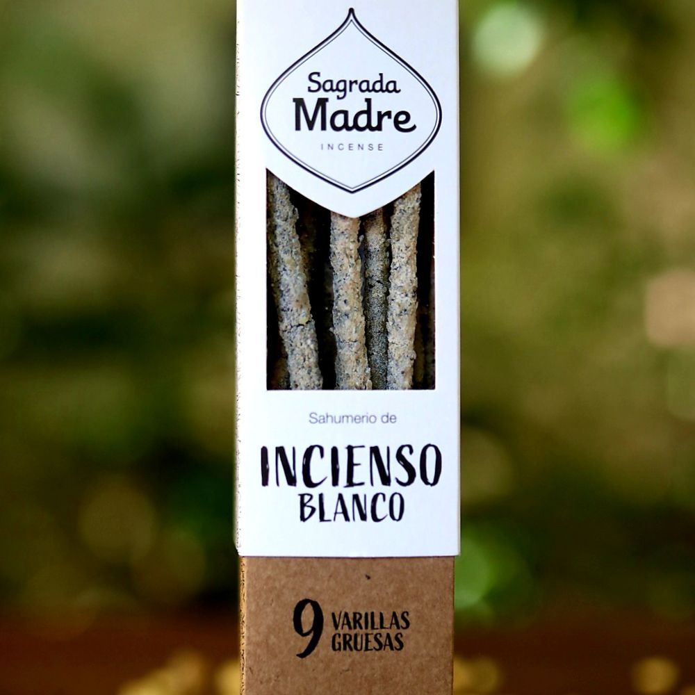 Incienso blanco | 9 varillas gruesas Sagrada Madre