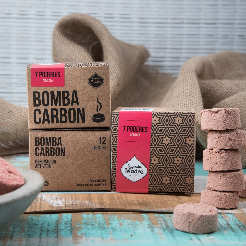 Bomba Carbón de Defumación Activada 7 poderes