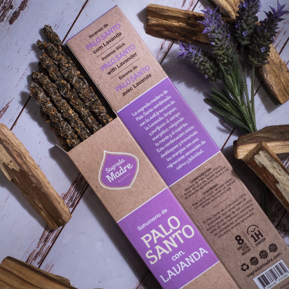 Incienso Artesano Sagrada Madre - Palo Santo con Lavanda