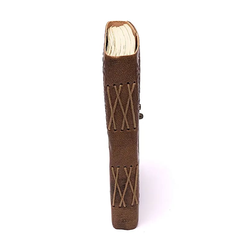 Libreta dríada con funda de cuero vegano