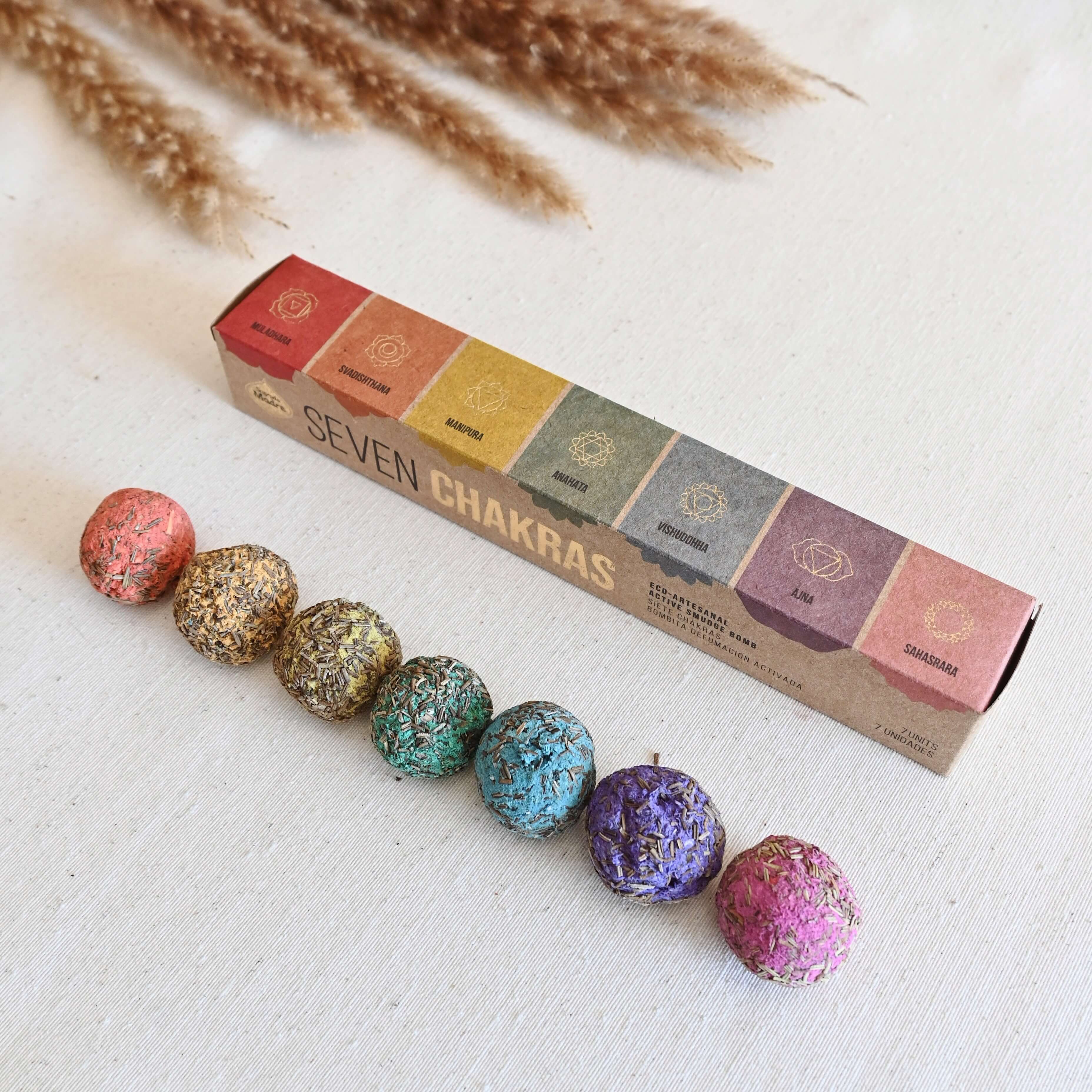 Bombitas Defumación Activada 7 Chakras - Sagrada Madre