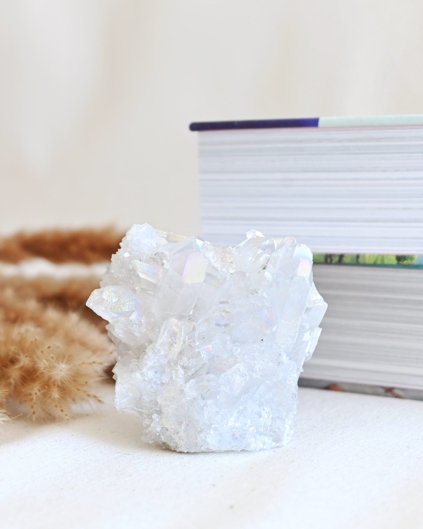 Drusa de Cuarzo Aqua Aura grande – Elevación, Claridad & Protección