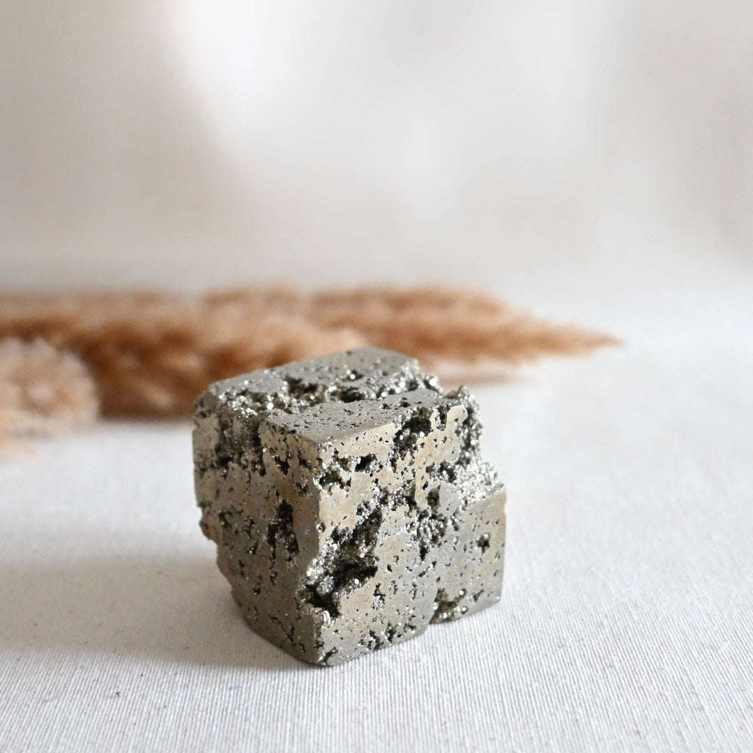 Cubo de Pirita grande - Abundancia, protección y poder