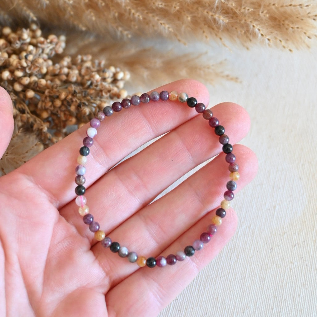 Pulsera turmalina multicolor - Equilibrio emocional y armonía