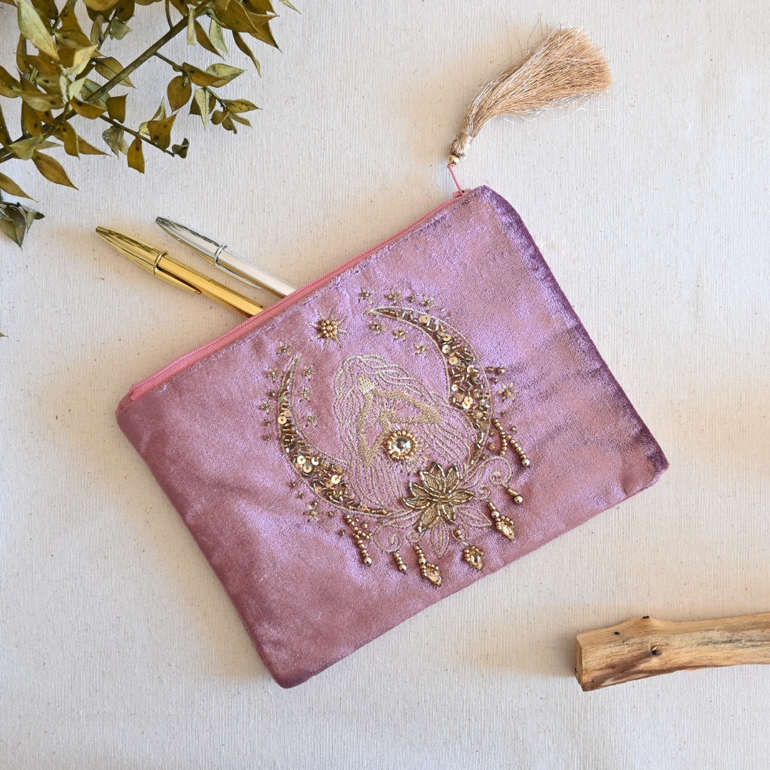 Estuche / neceser Diosa de terciopelo