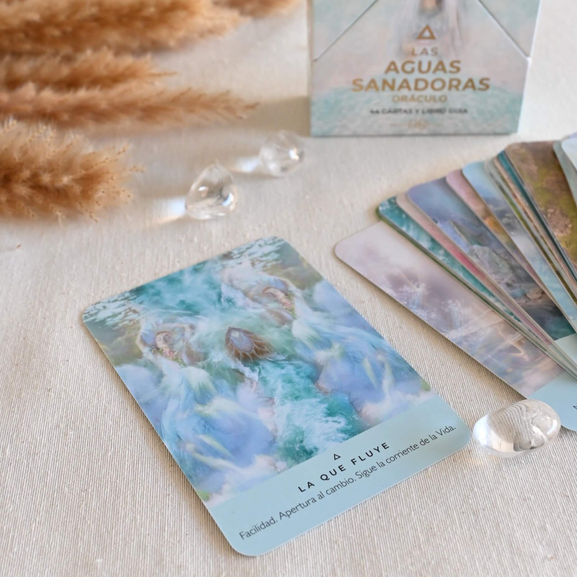 Pack aguas sanadoras + Base + Cuarzo 🌊