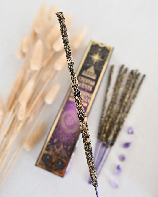 Amatista Aroma Crystal Scents Incienso - Transmutación & purificación