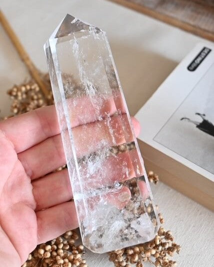 Puntas de cuarzo blanco calidad extra | Amplificación, armonía y purificación