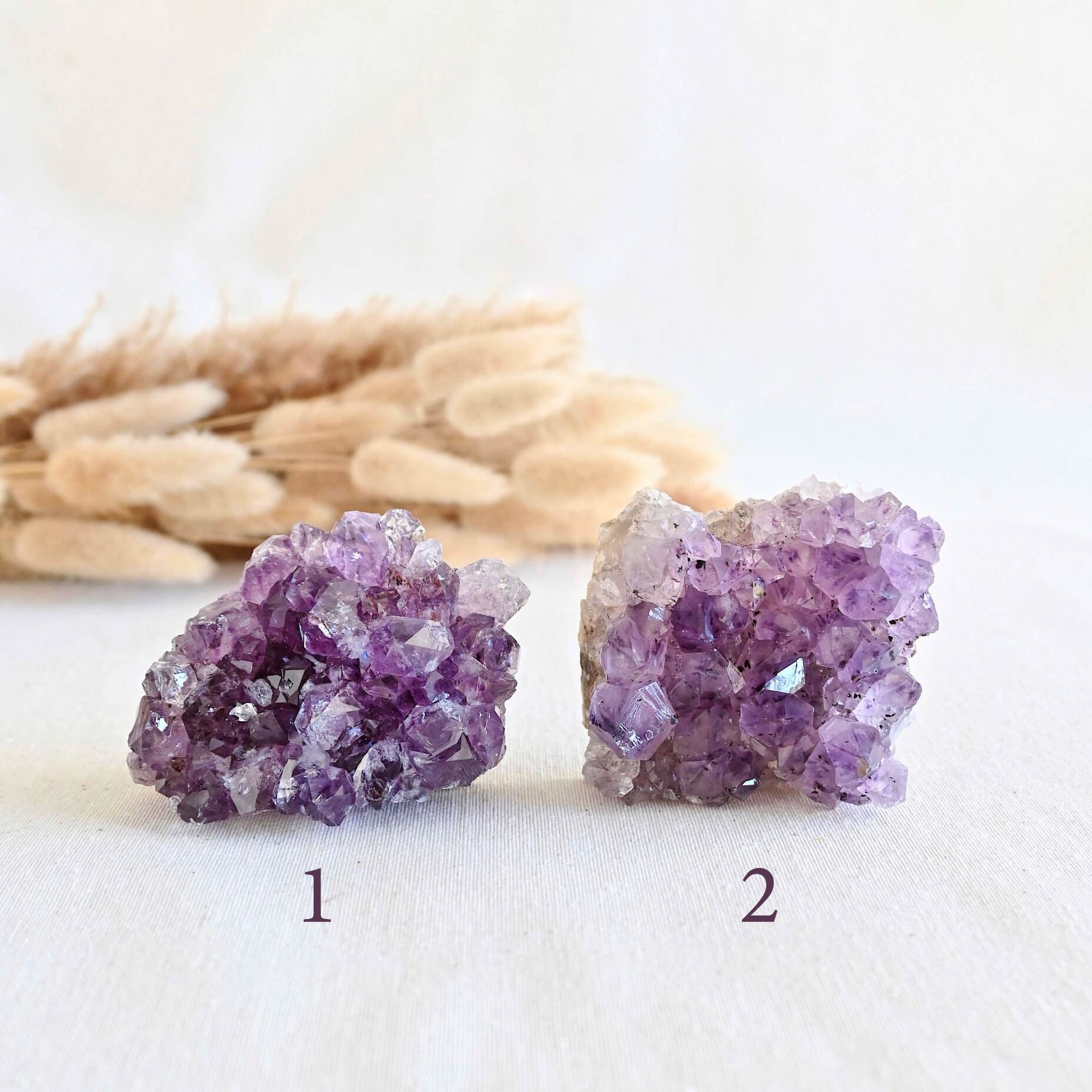 Drusa amatista mediana - Intuición, calma & transmutación