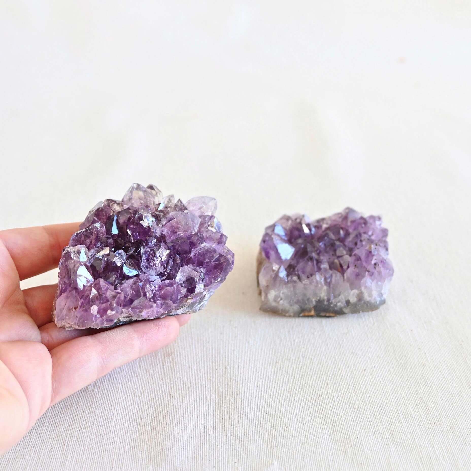 Drusa amatista mediana - Intuición, calma & transmutación