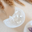 Bol Luna de selenita - Energía lunar & armonía sutil