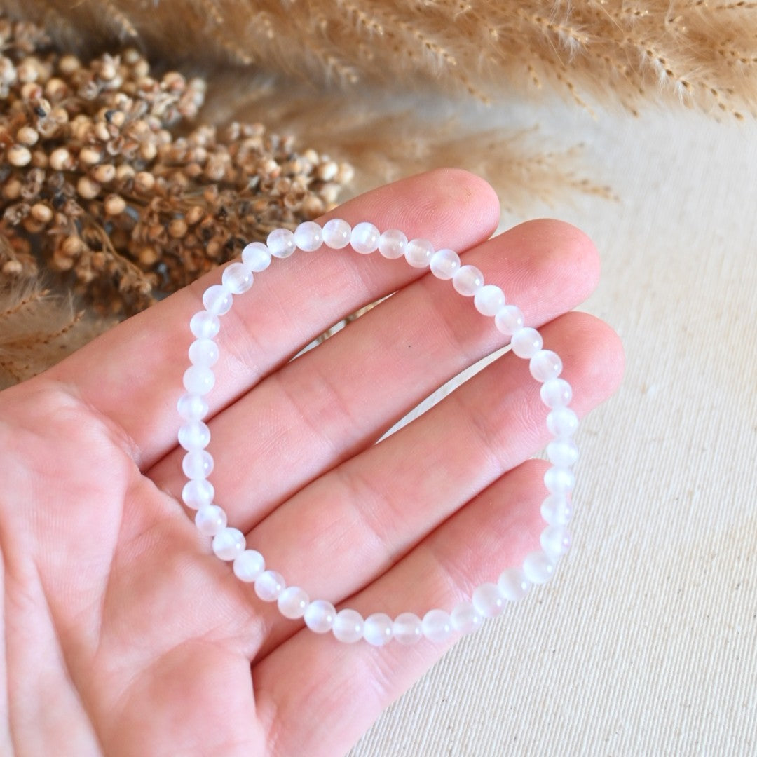Pulsera selenita - Limpieza energética y calma mental