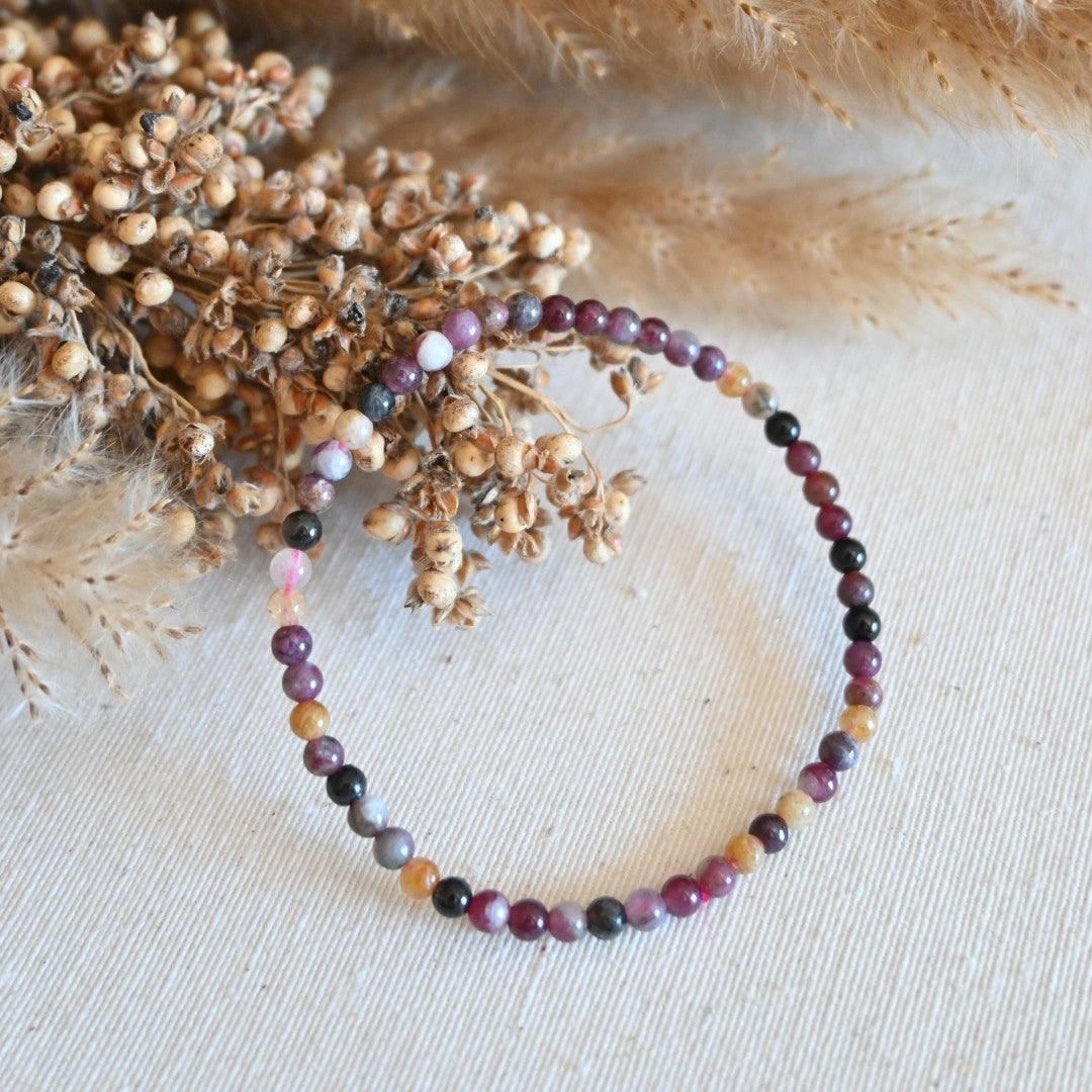Pulsera turmalina multicolor - Equilibrio emocional y armonía