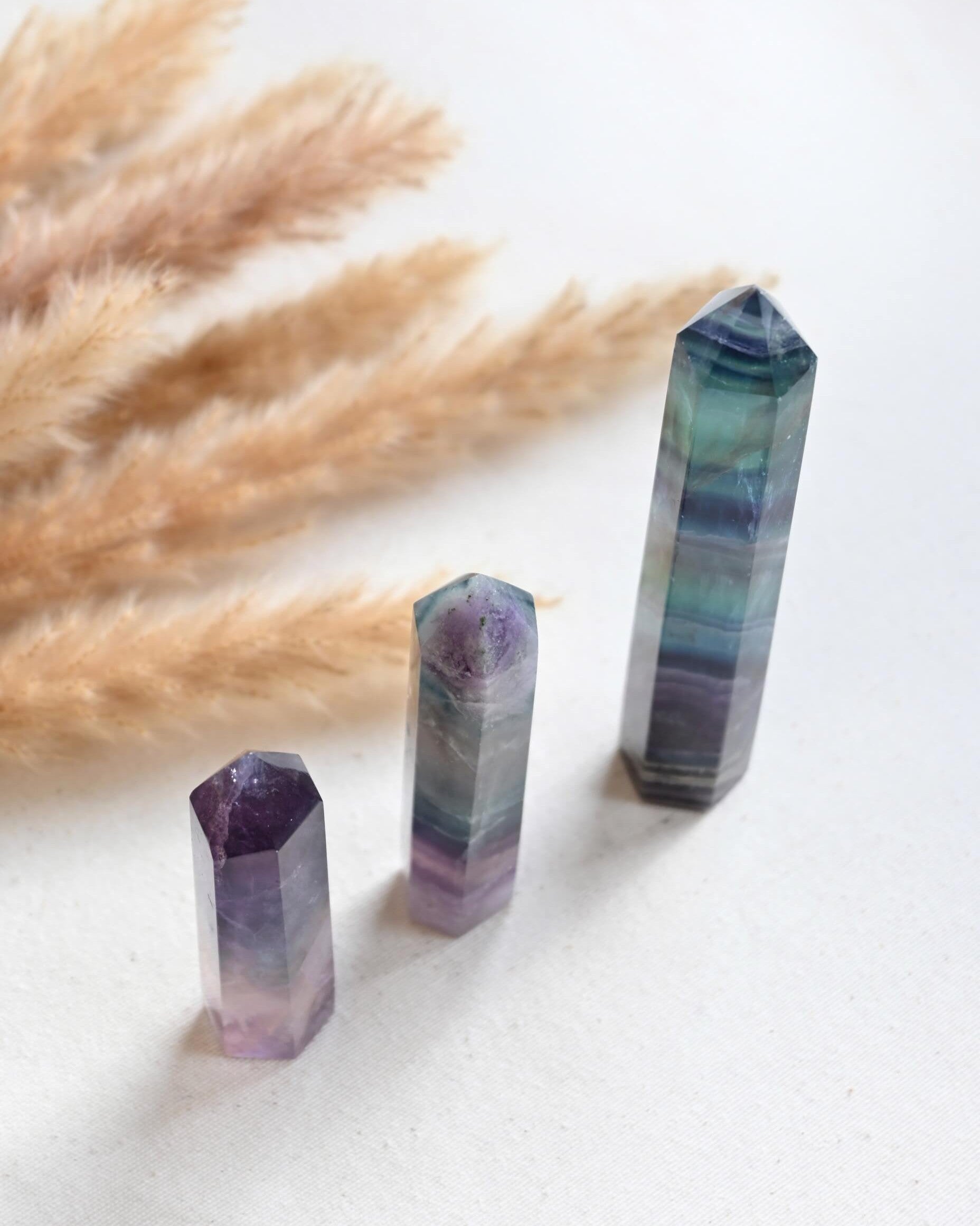 Punta de fluorita - Claridad, Equilibrio & Protección
