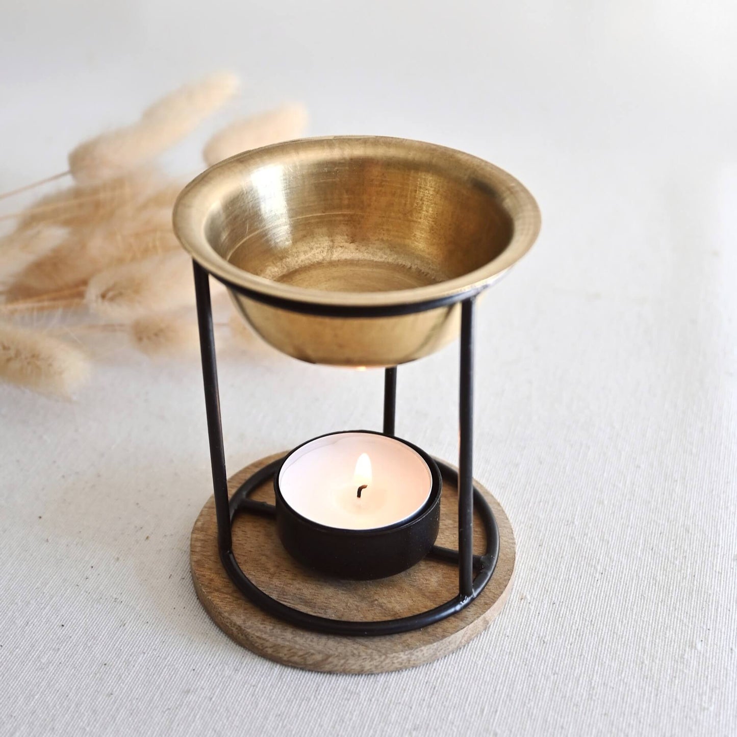 Quemador aceite & Wax melts metálico