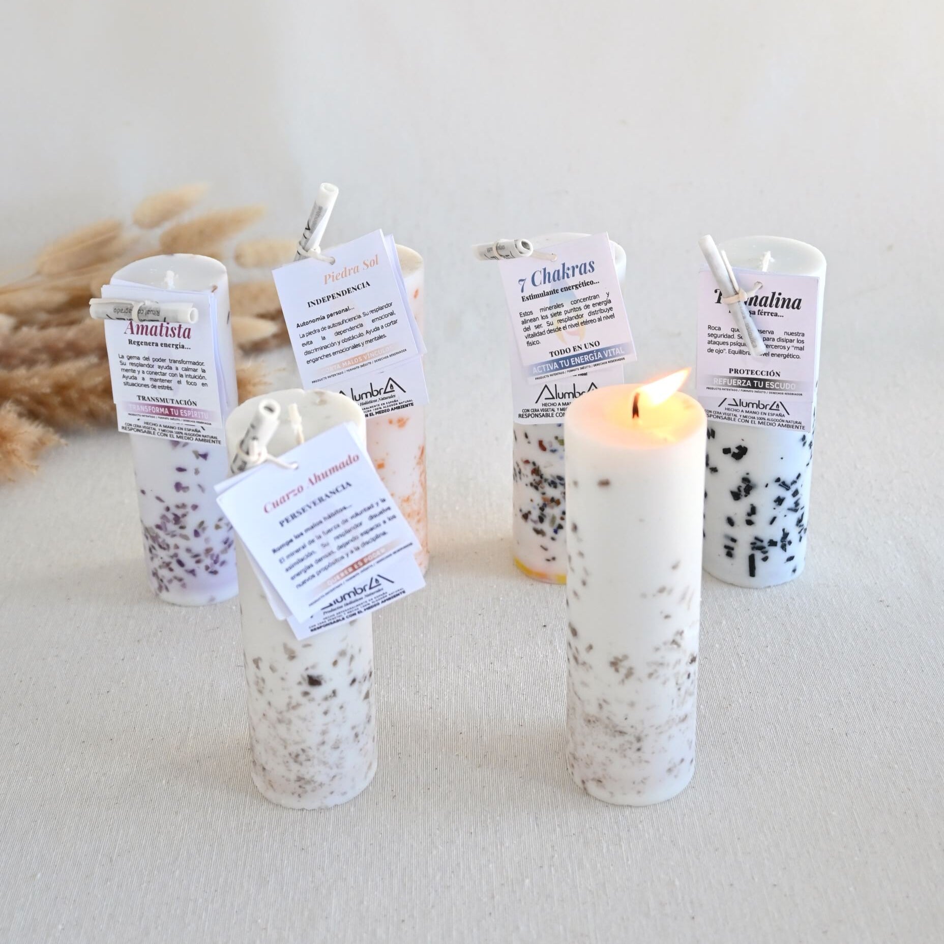 Vela Artesanal con amatista - Transmutación