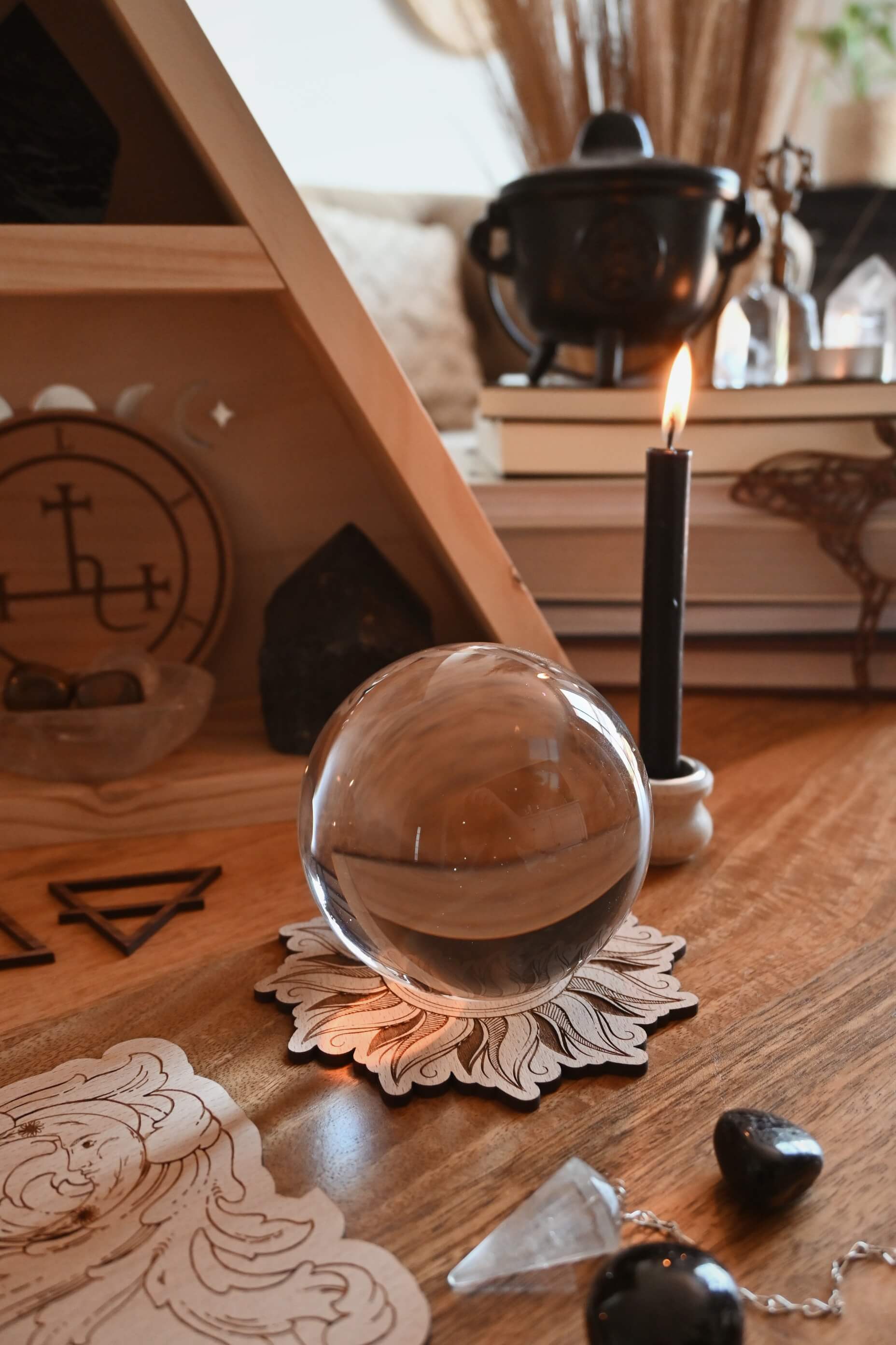 Bolas de cristal & soportes