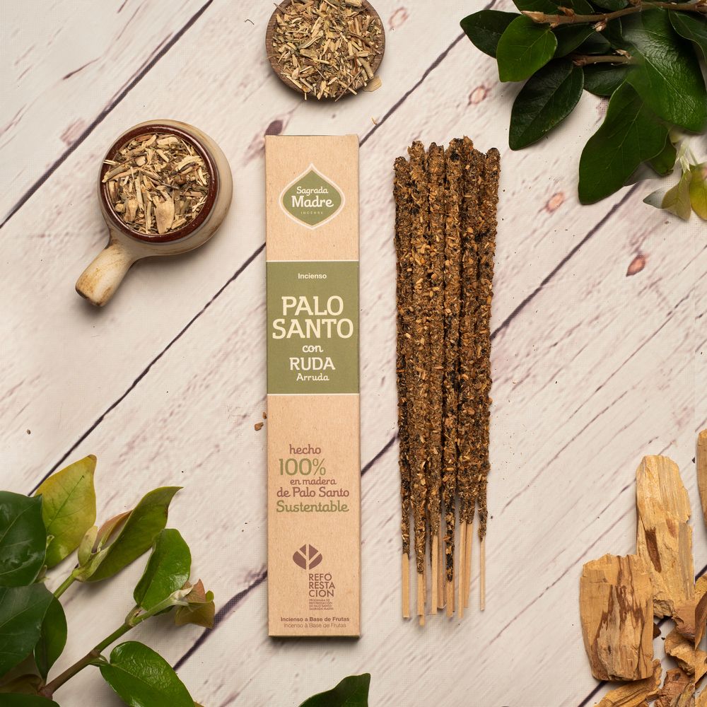 Palo Santo con Ruda | Limpieza & Protección | Sagrada Madre