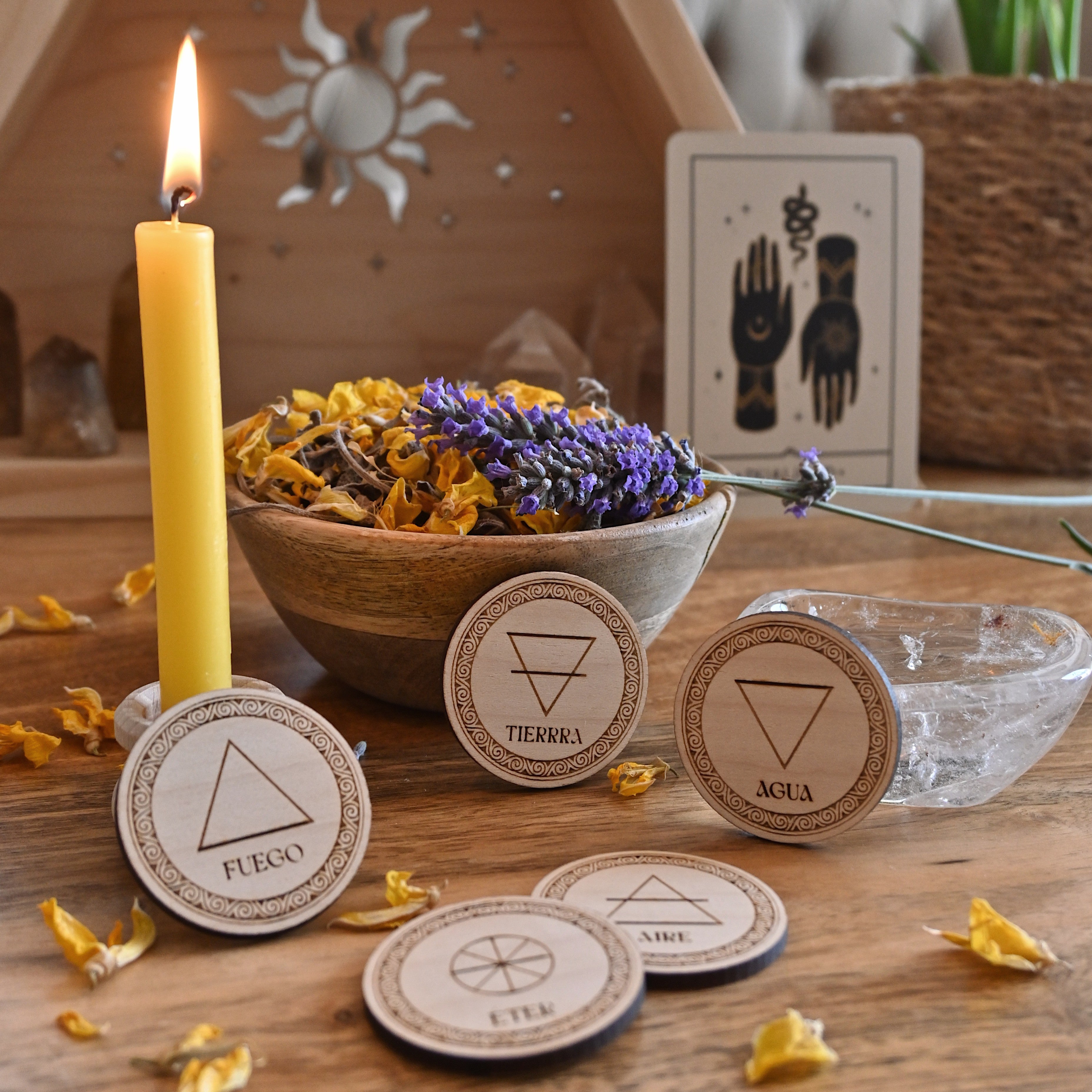 Rodajas de madera –  Los 5 Elementos
