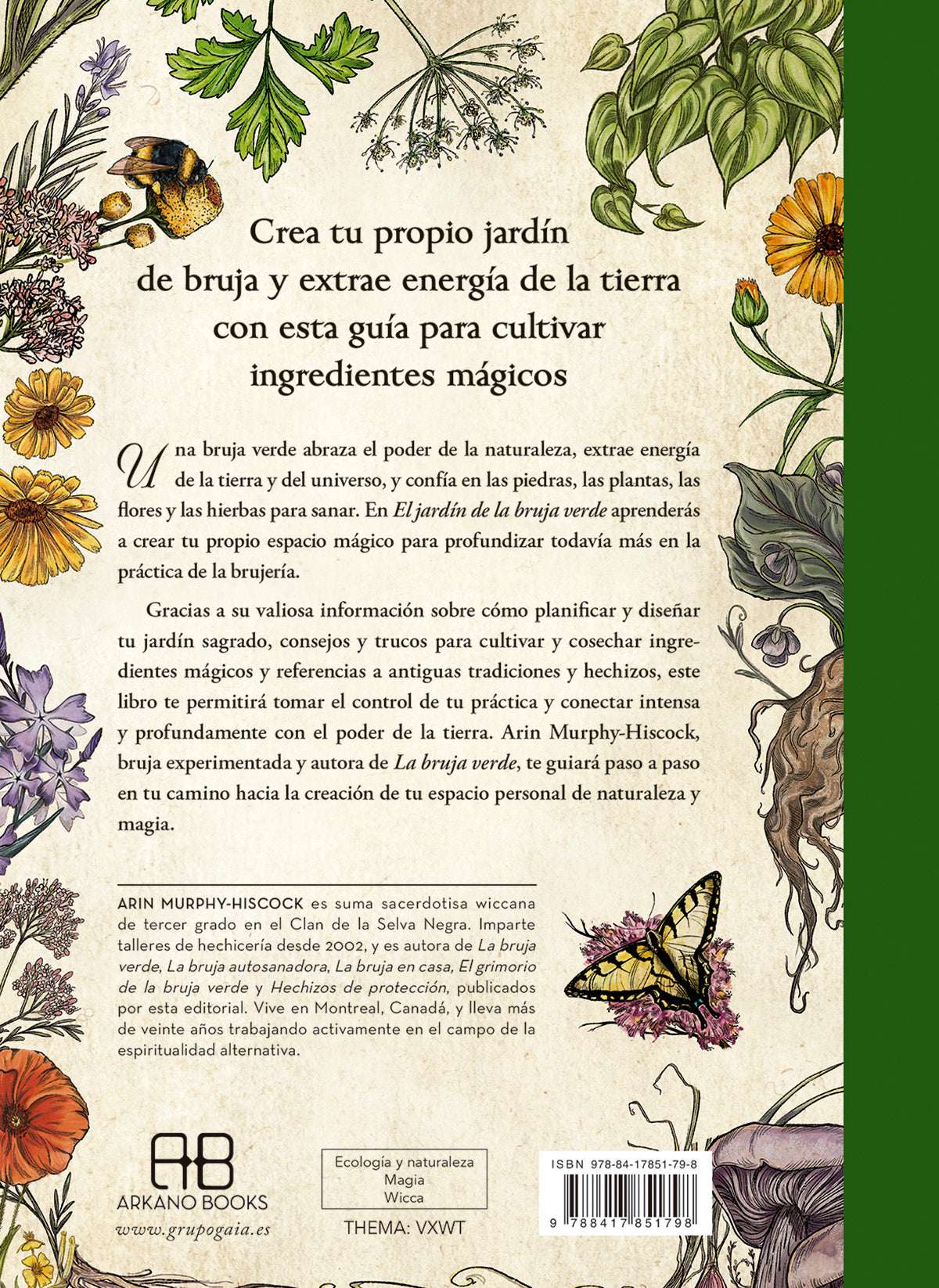El jardín de la bruja verde - Tu guía completa para crear y cultivar un jardín mágico