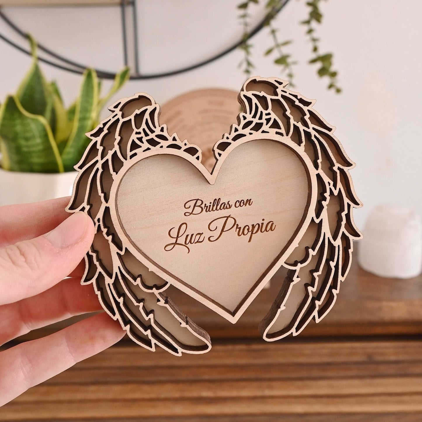 Portavelas angelical