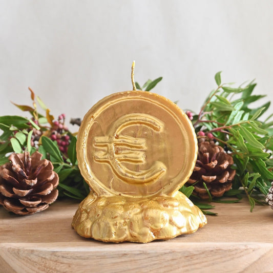 Vela dorada Euro - Manifestación material