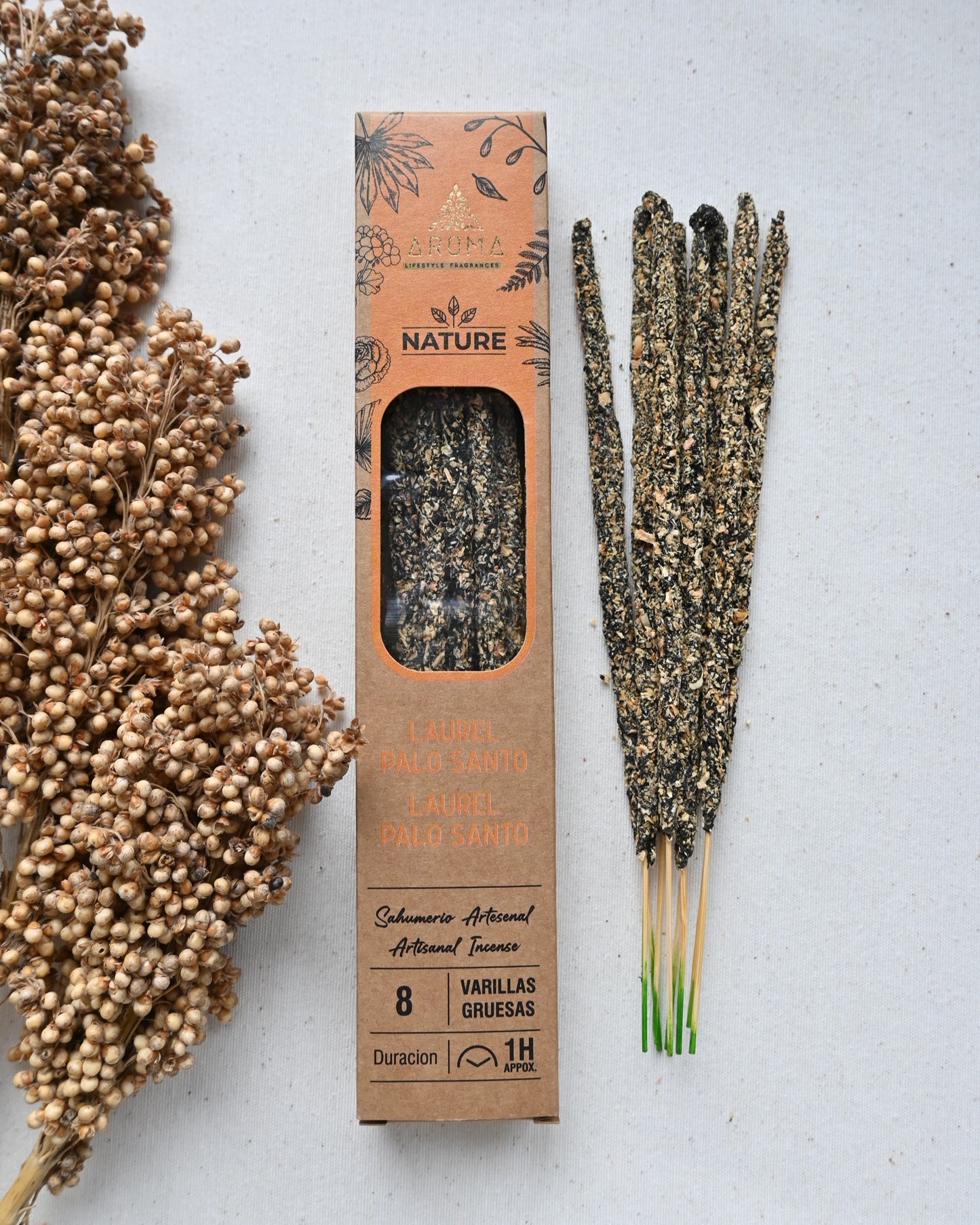 Palo santo y laurel - Protección & Limpieza | Incienso Aroma Nature