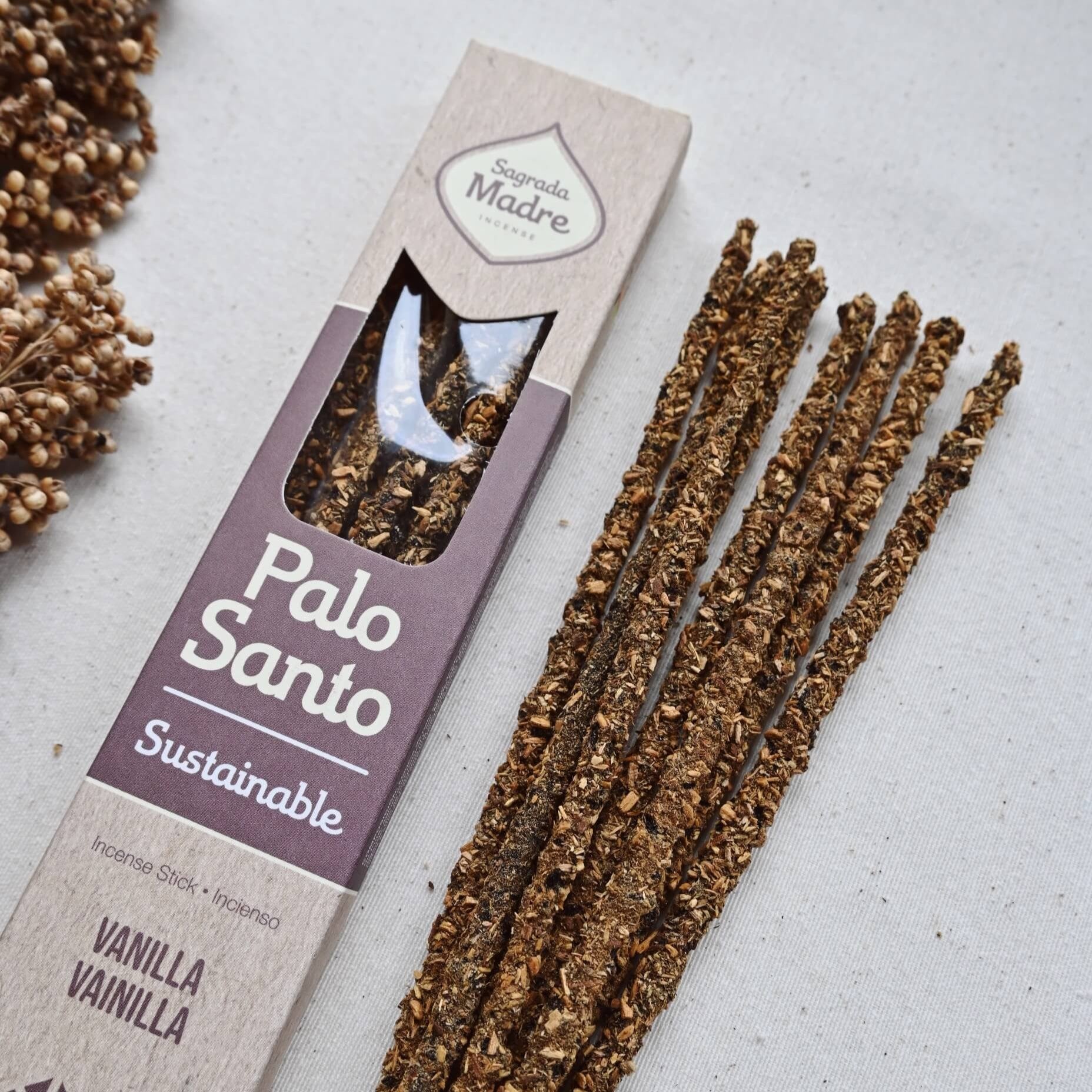 Palo Santo con Vainilla - Purificación & Armonía | Sagrada Madre
