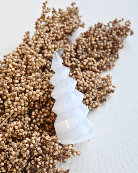 Espiral de Selenita - Eleva, protege y limpia