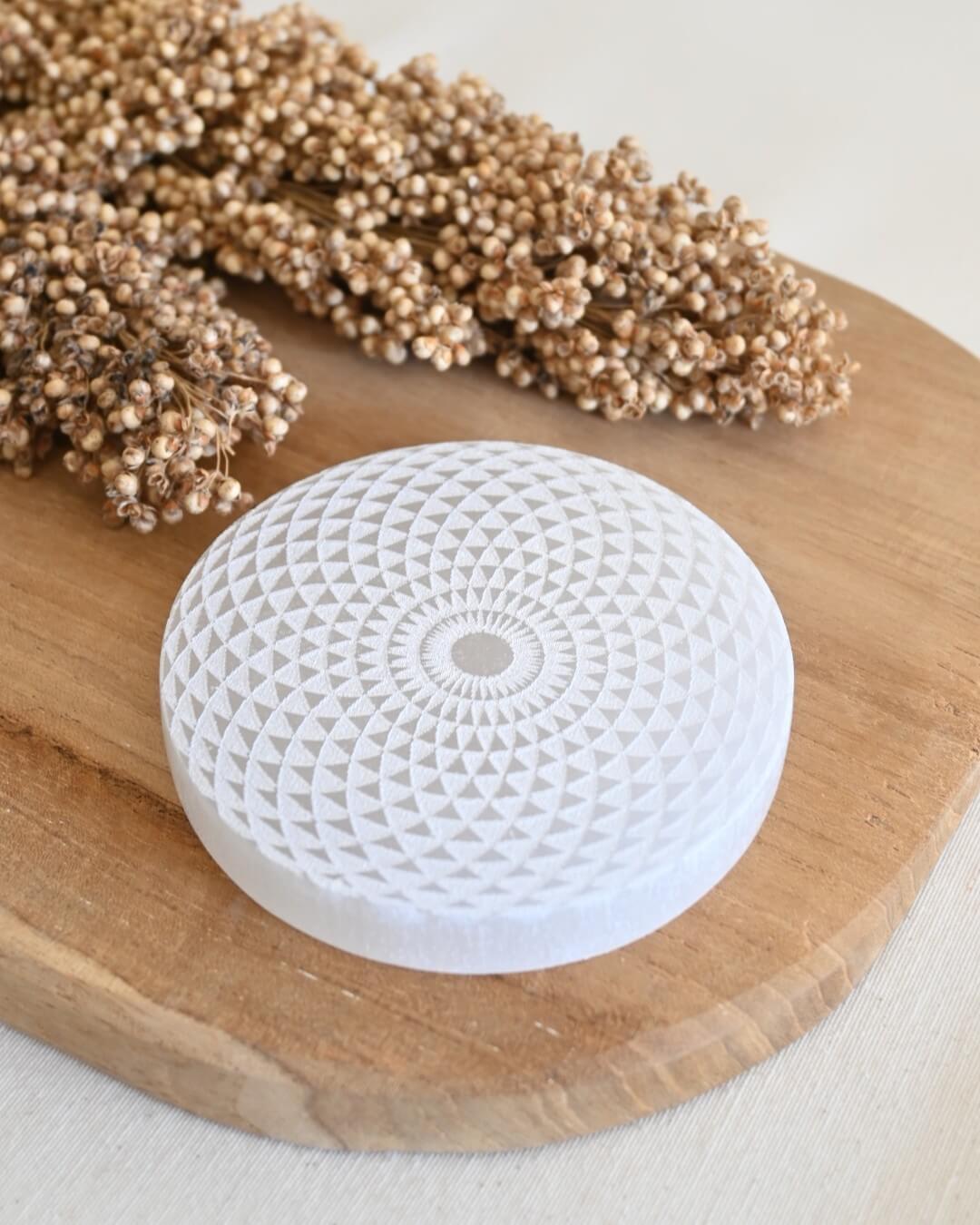 Plato de Selenita | Torus Yantra