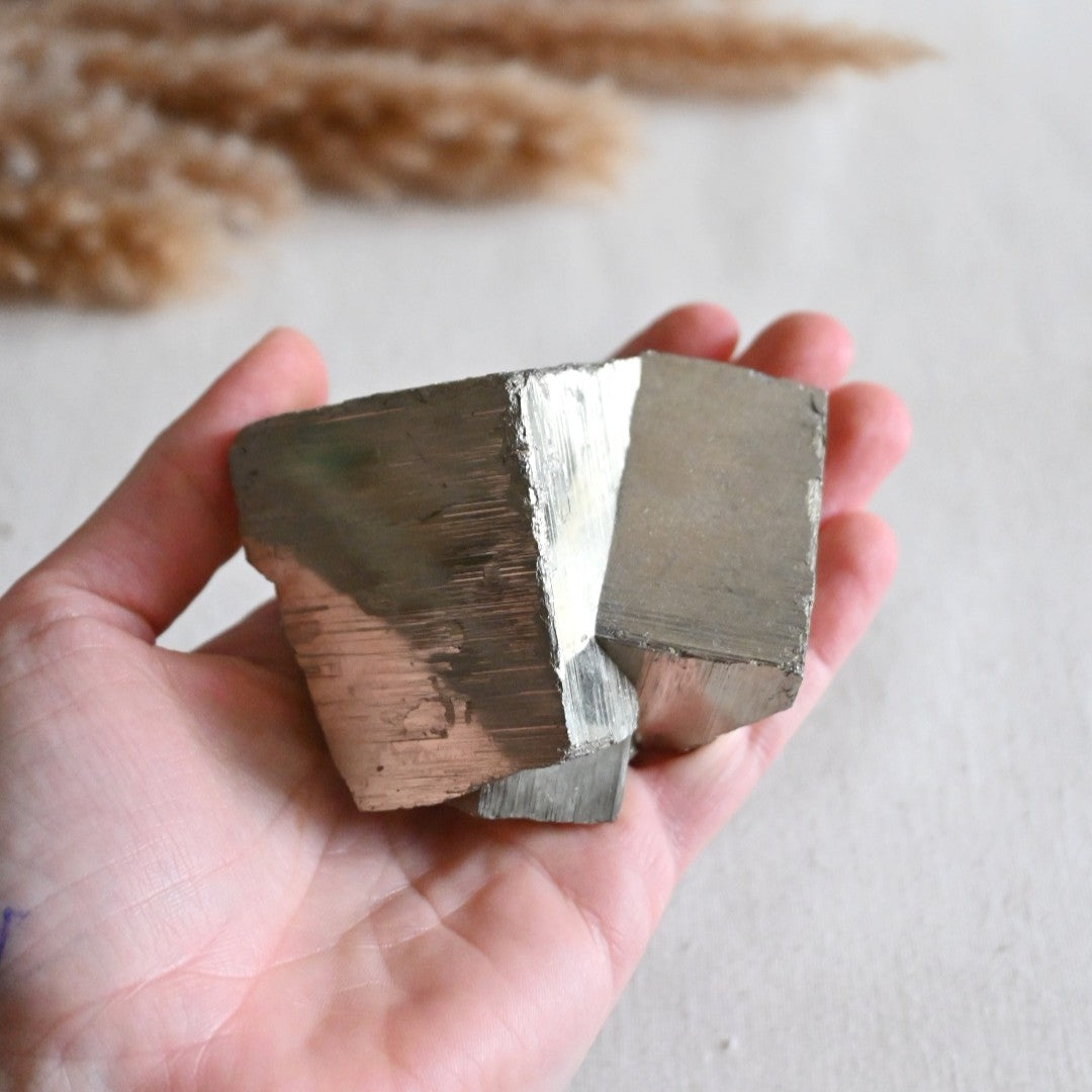 Cubo de Pirita XL - Abundancia, protección y poder