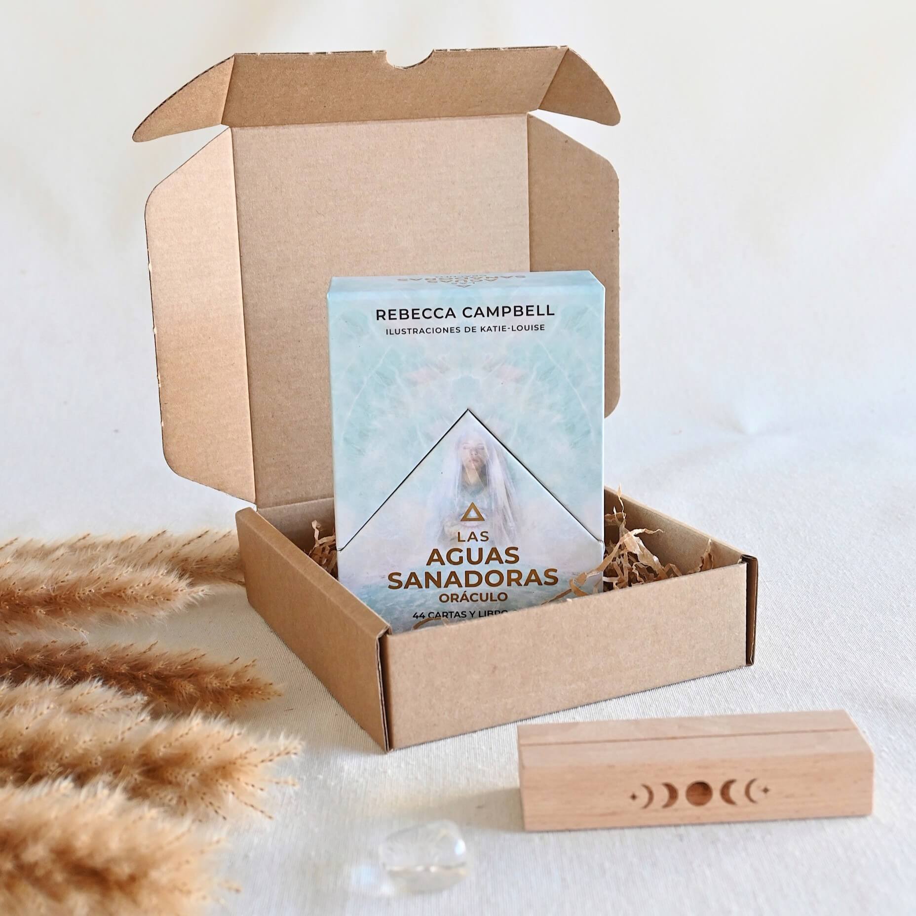 Pack aguas sanadoras + Base + Cuarzo 🌊