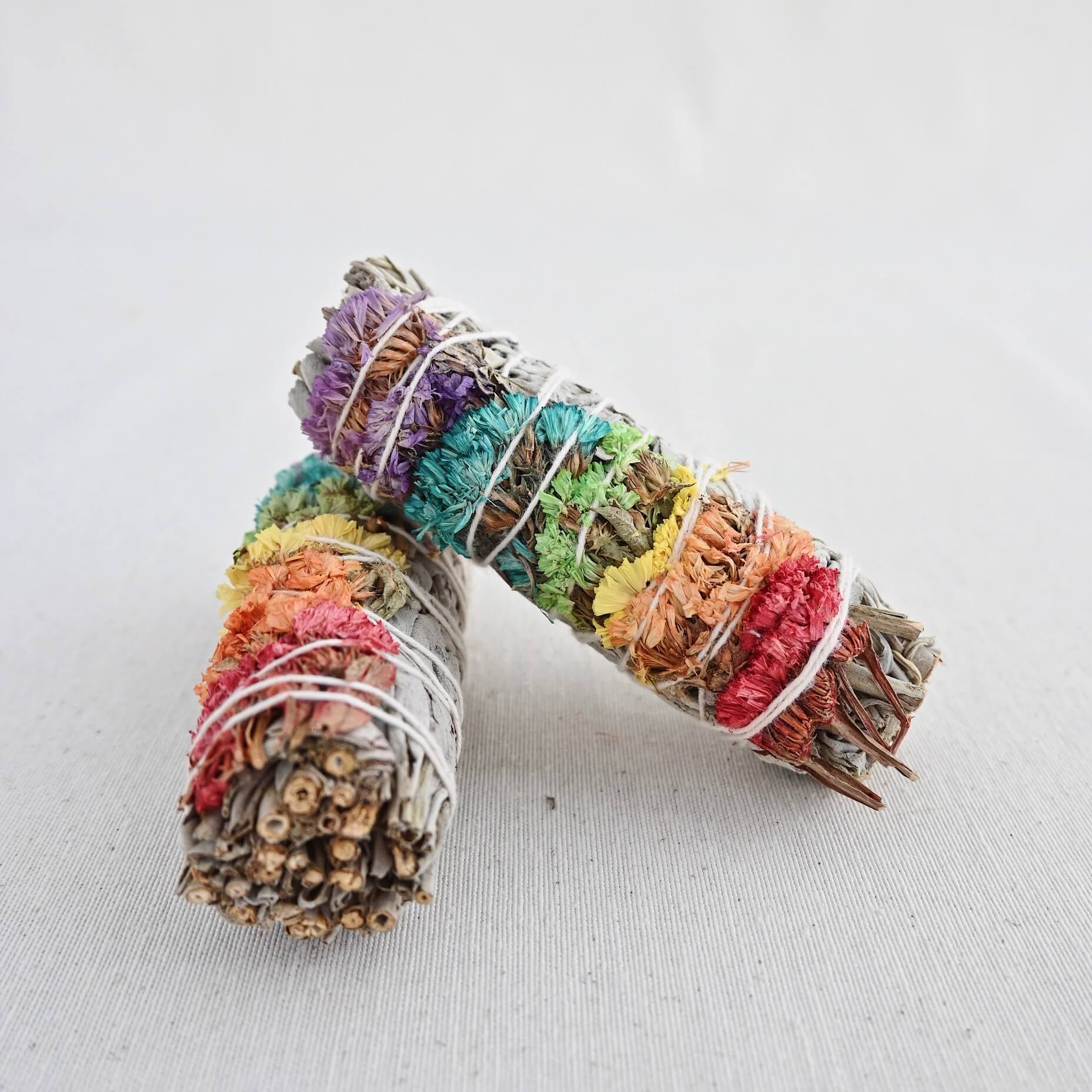 Salvia blanca con sinuata 7 chakras - Limpieza, armonización & equilibrio energético