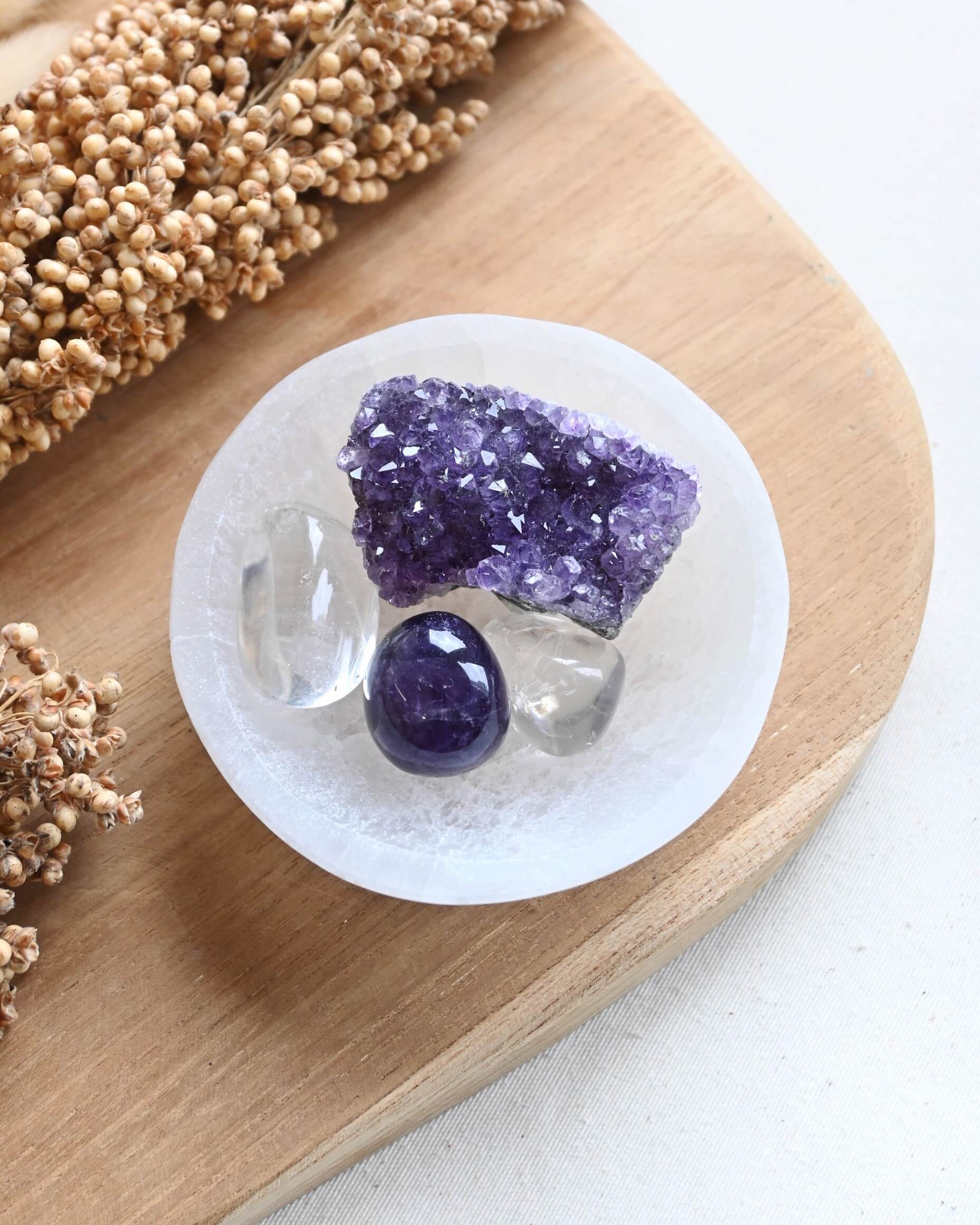 Bol de selenita 10cm - Purificación, calma & recarga energética