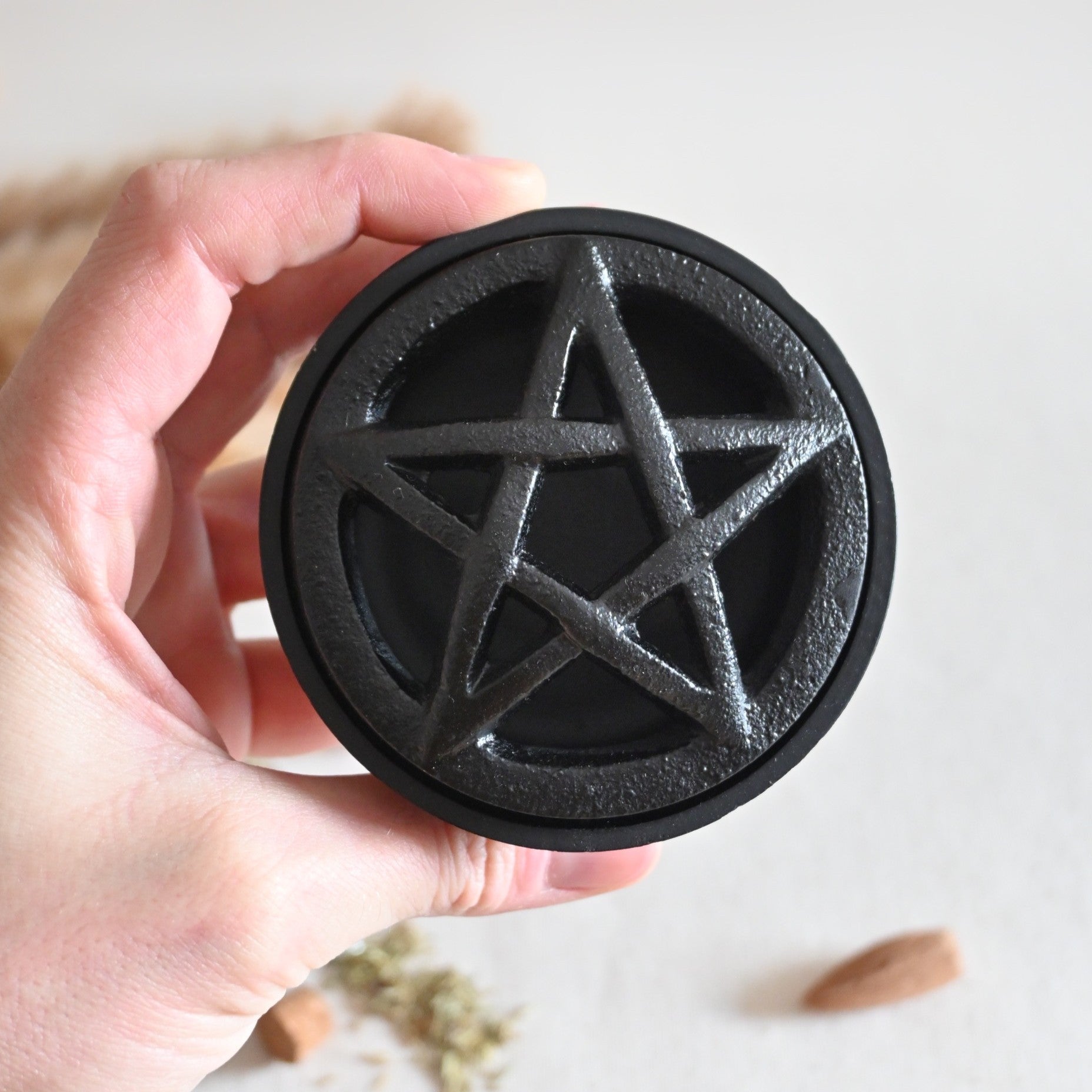 Mini Caldero de Bruja Pentagrama