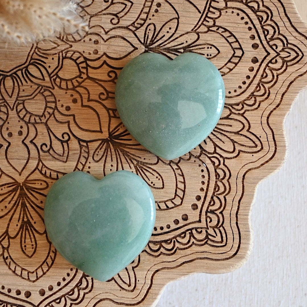 Corazón de cuarzo verde - Energía del corazón y sanación interior