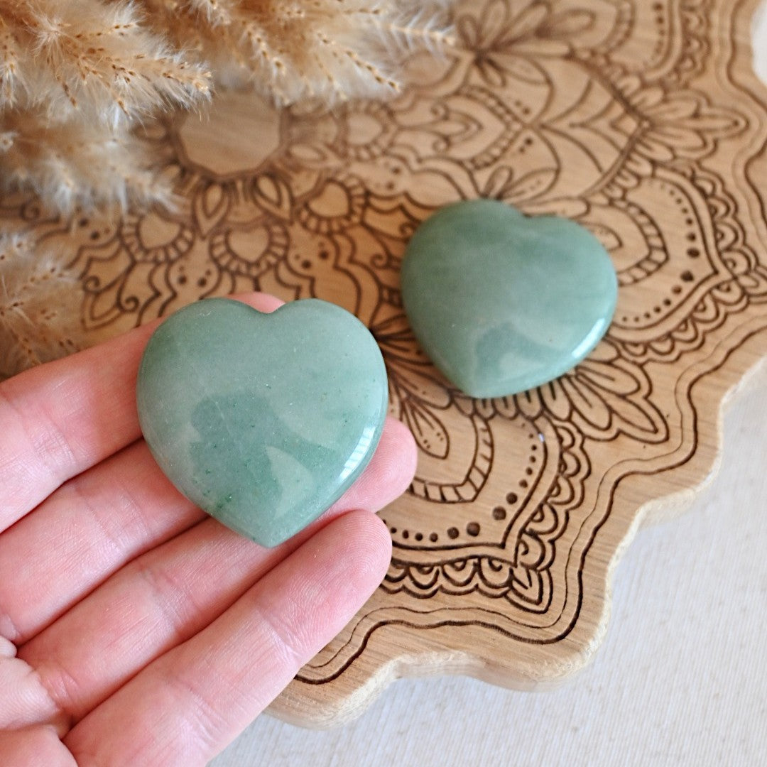 Corazón de cuarzo verde - Energía del corazón y sanación interior