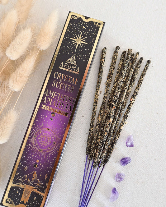 Amatista Aroma Crystal Scents Incienso - Transmutación & purificación