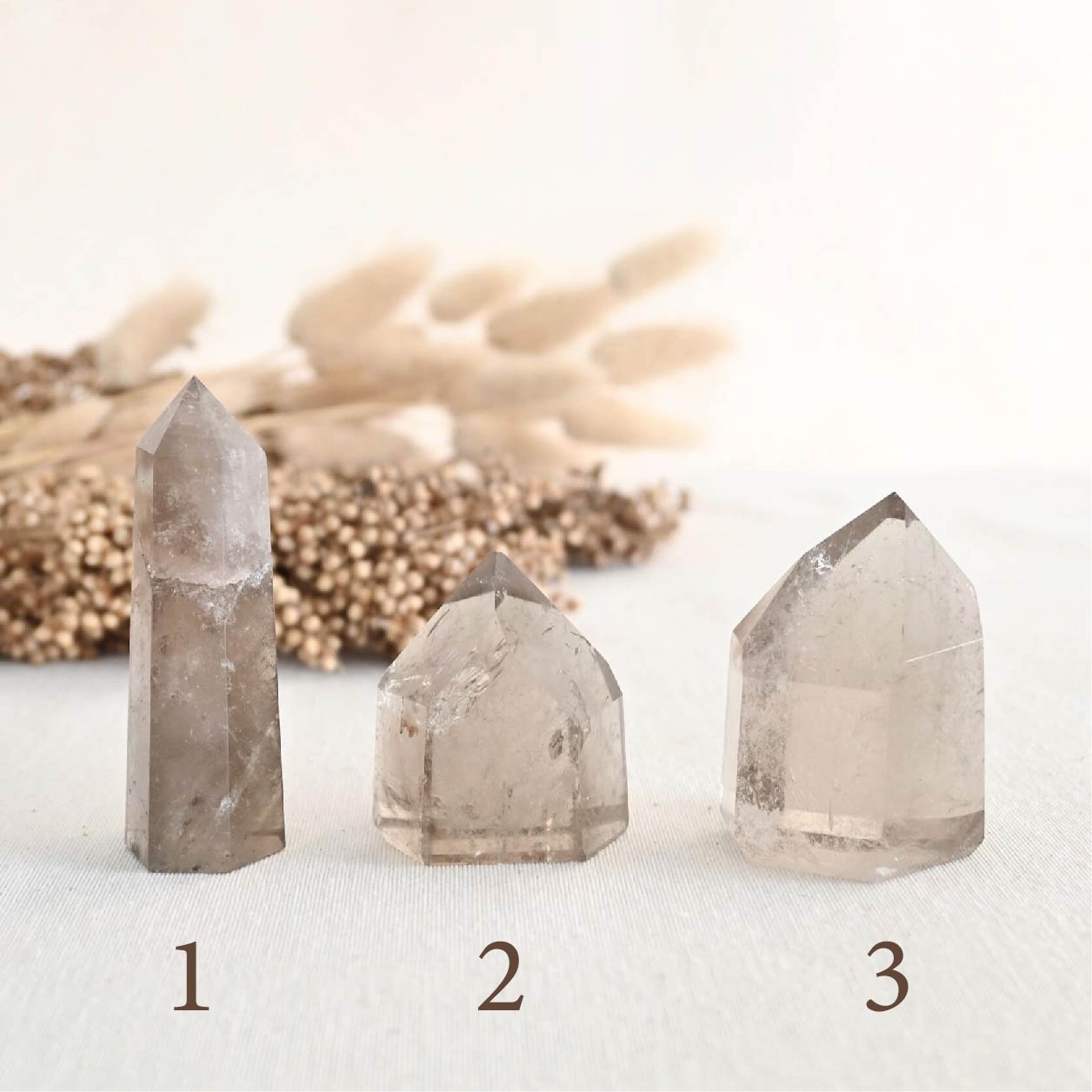 Punta Cuarzo ahumado - Transmutación, protección & enraizamiento