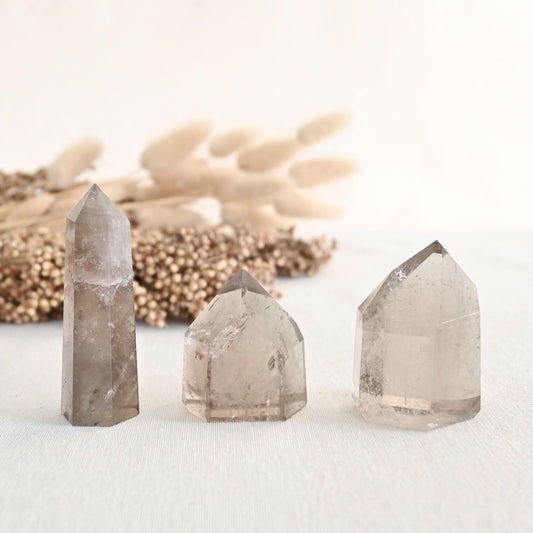 Punta Cuarzo ahumado - Transmutación, protección & enraizamiento
