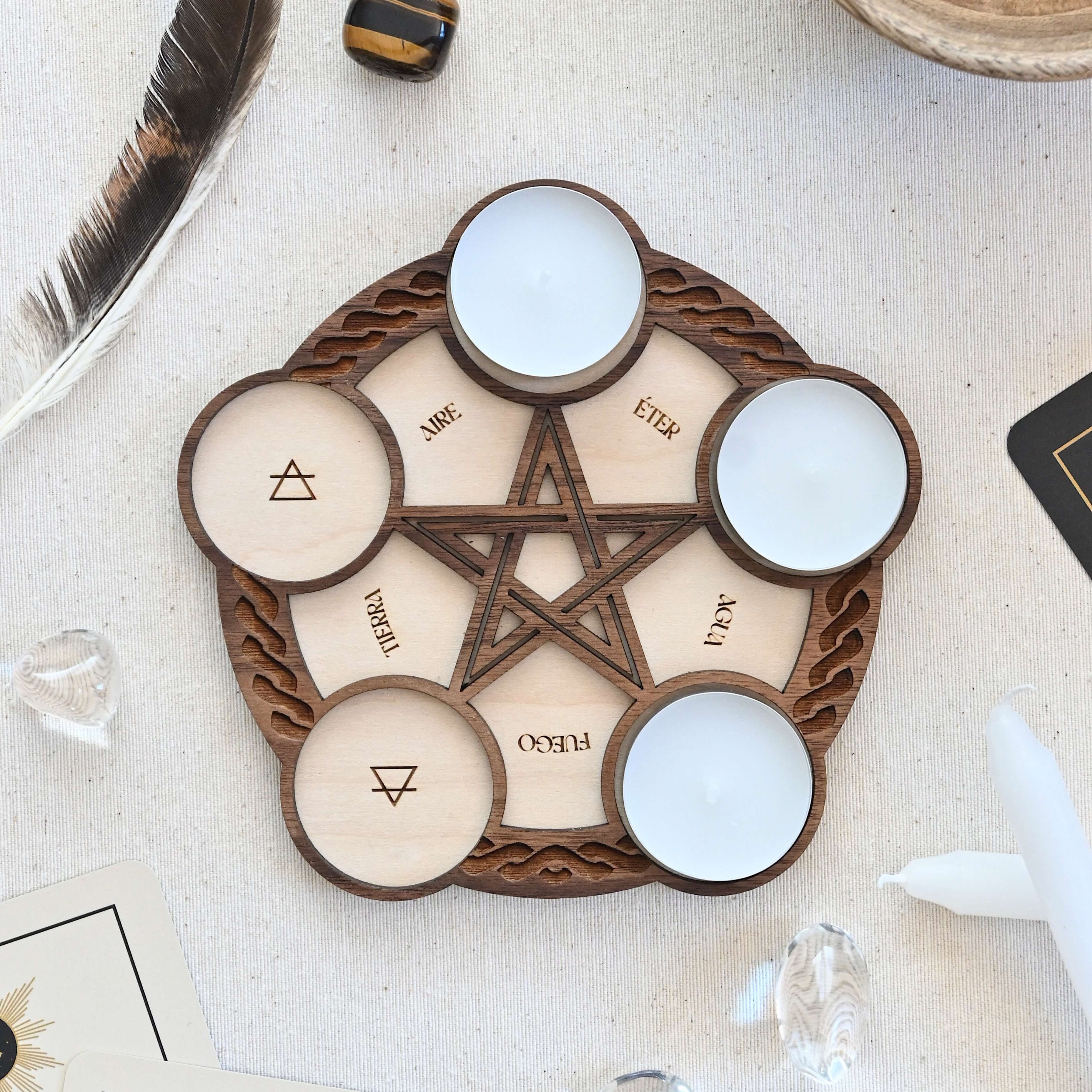 Base ritual protectora – 5 elementos