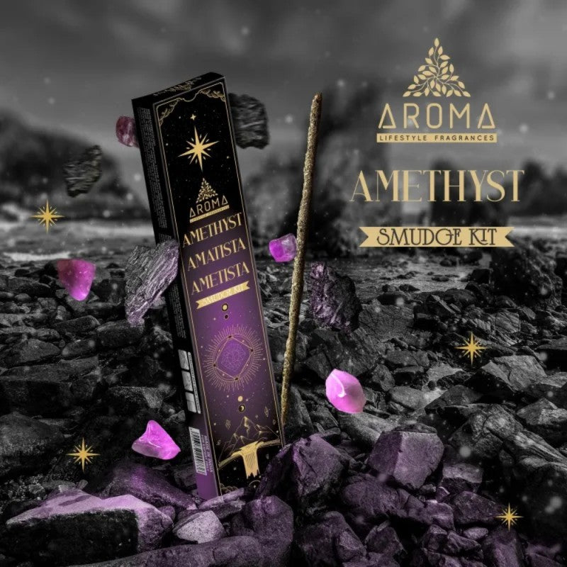 Amatista Aroma Crystal Scents Incienso - Transmutación & purificación
