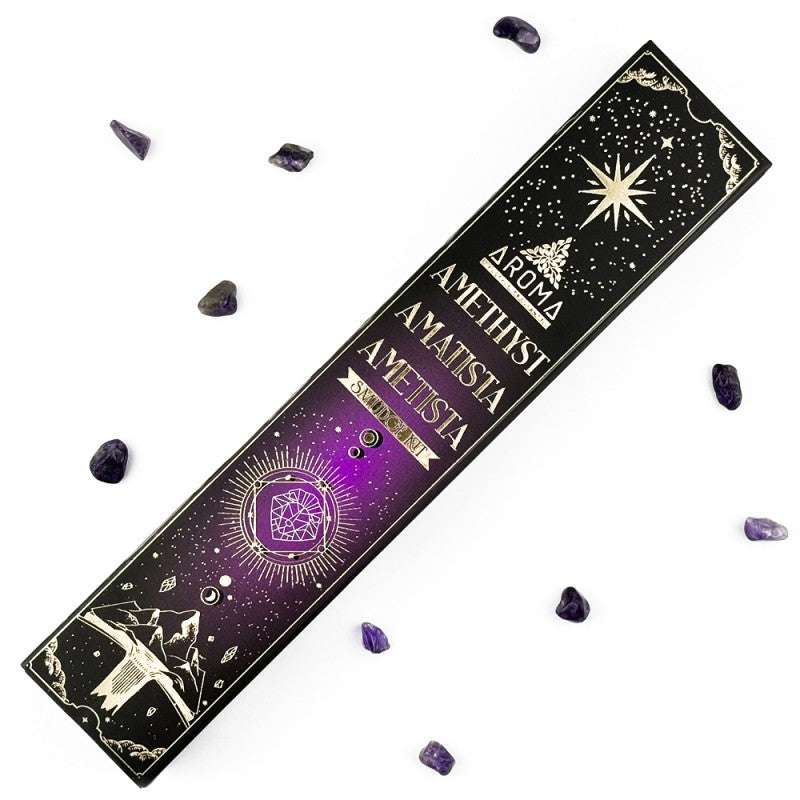 Amatista Aroma Crystal Scents Incienso - Transmutación & purificación