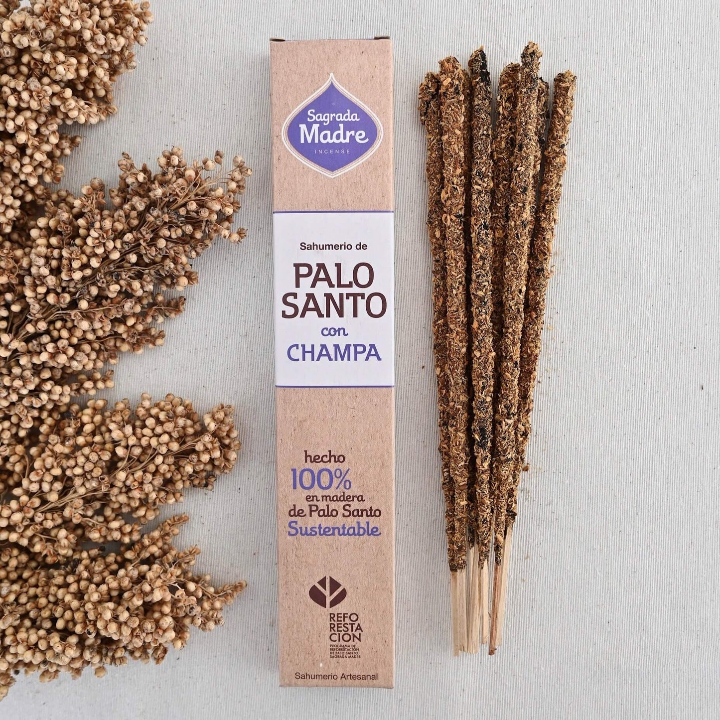 Palo Santo con Champa - Paz & Bienestar | Sagrada Madre