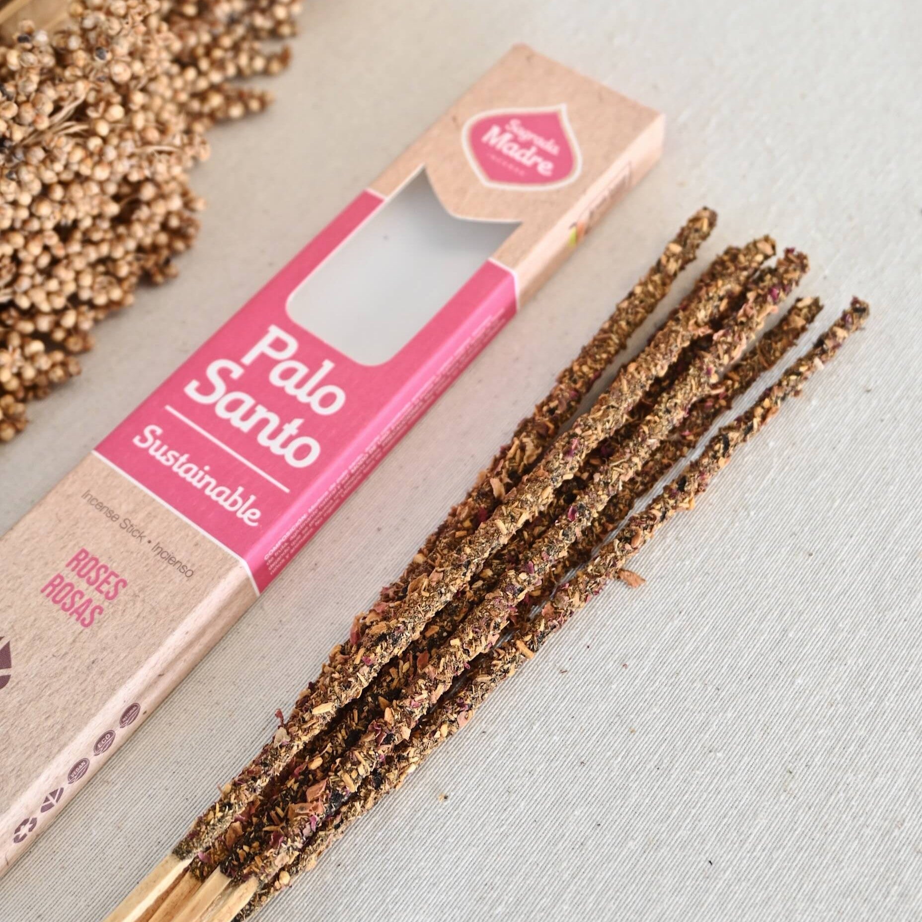 Palo Santo con Rosas - Amor & energía femenina | Sagrada Madre