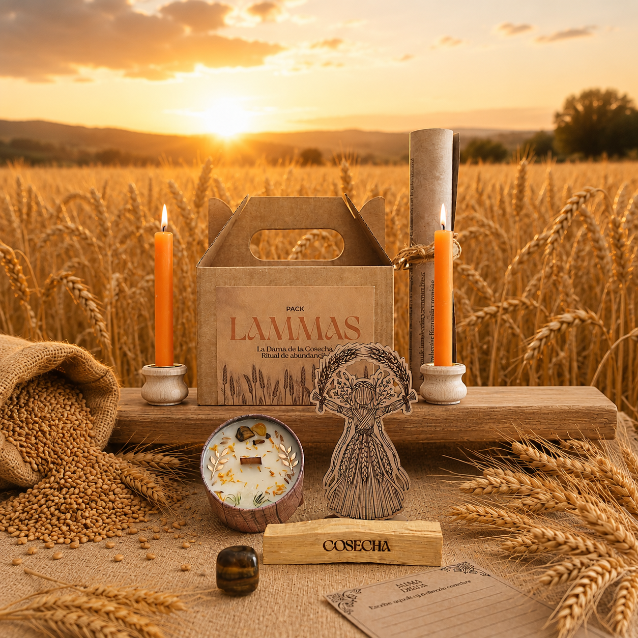 Pack ritual | Lammas 🌾 Dama de la cosecha, ritual de abundancia