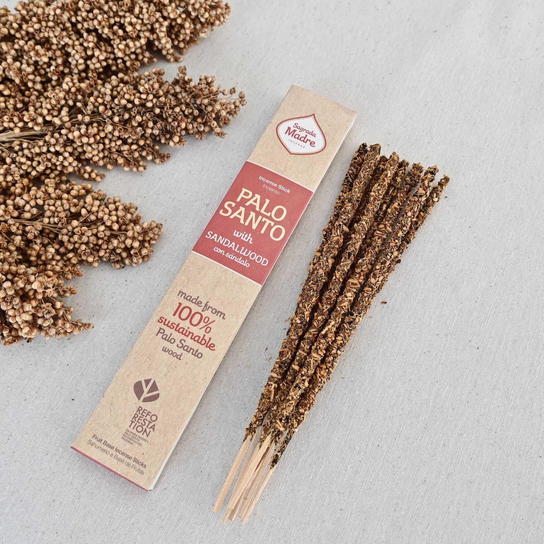 Palo Santo con  Sándalo - Claridad & Armonía espiritual | Sagrada Madre