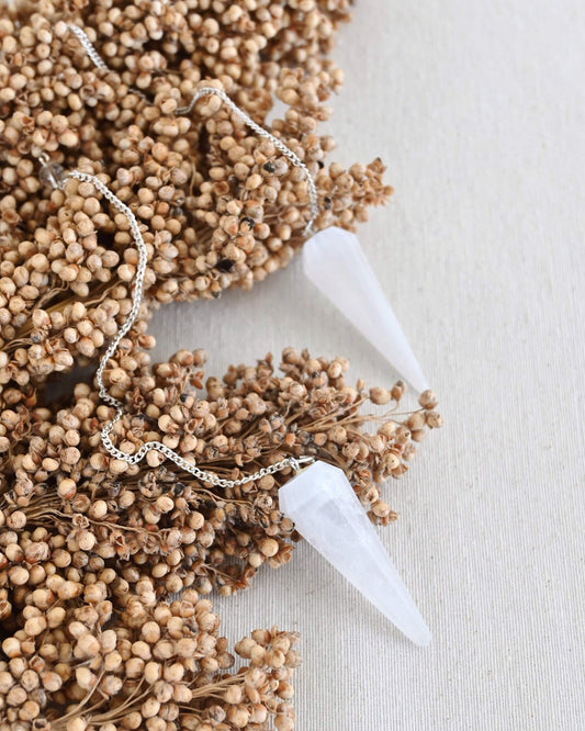 Péndulo de Selenita - Luz y purificación