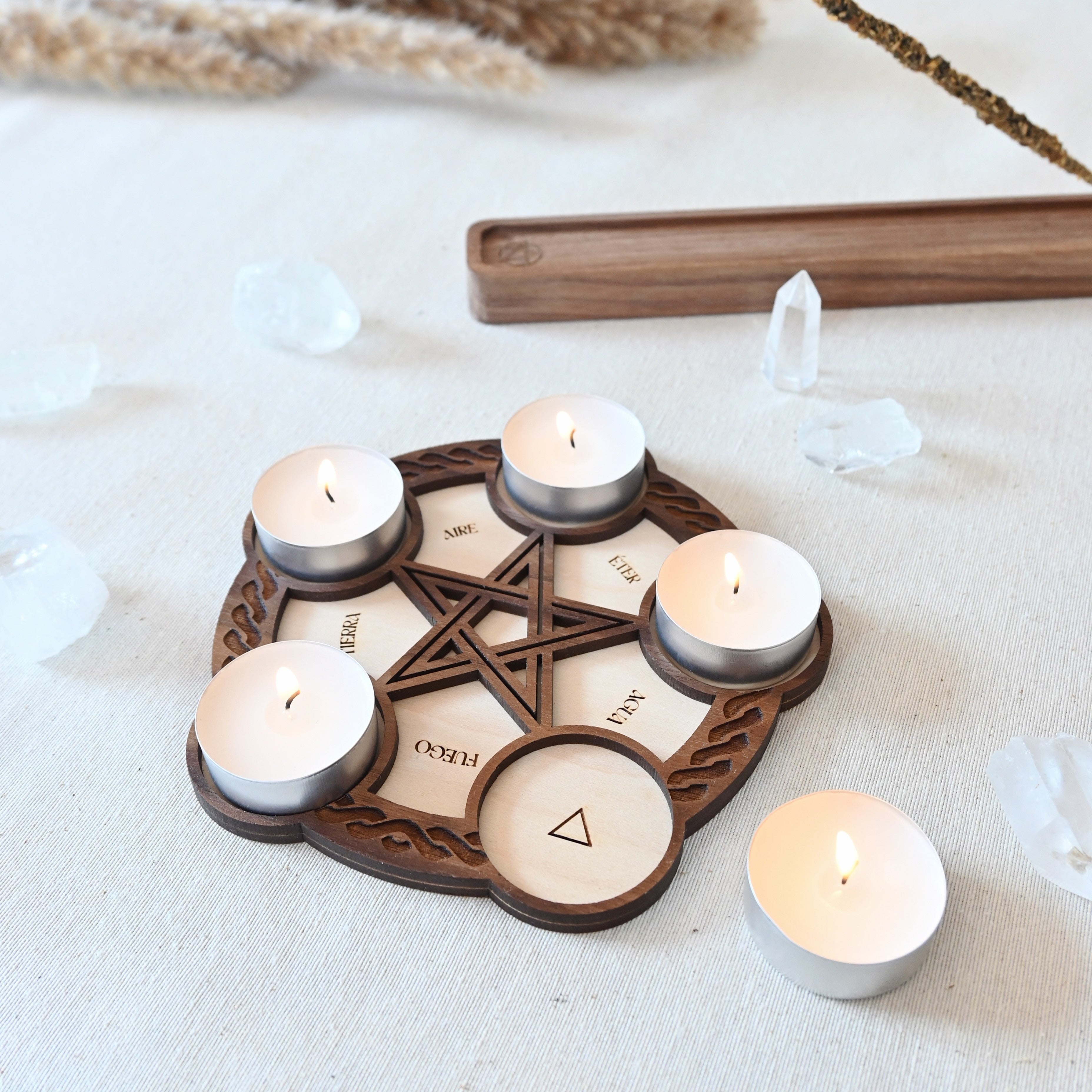 Base ritual protectora – 5 elementos