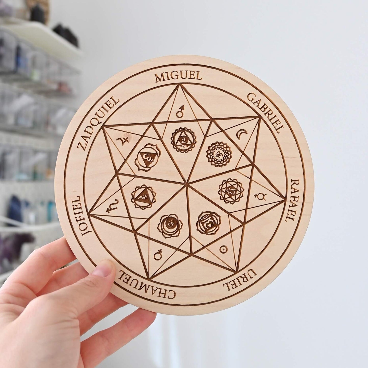 Placa de los 7 Arcángeles + Chakras